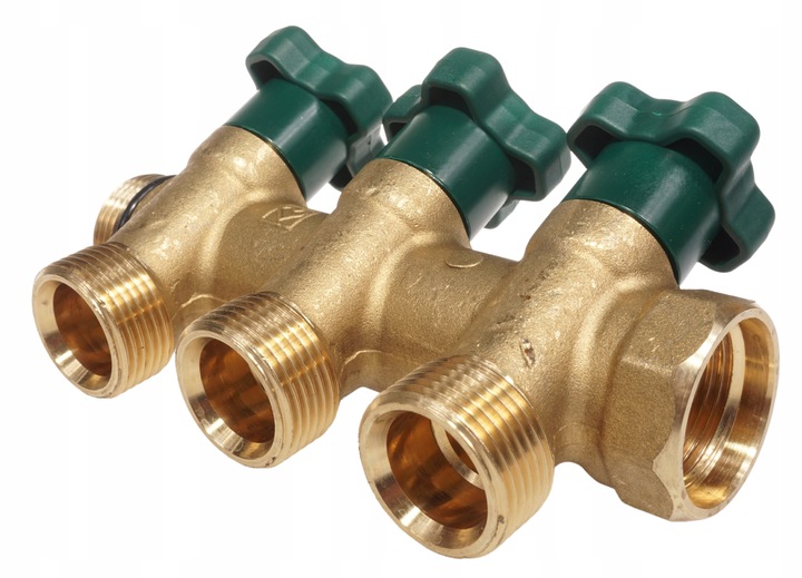 ROZDZIELACZ DO WODY UŻYTKOWEJ CIEPŁEJ ZIMNEJ HERZ 3 punkty