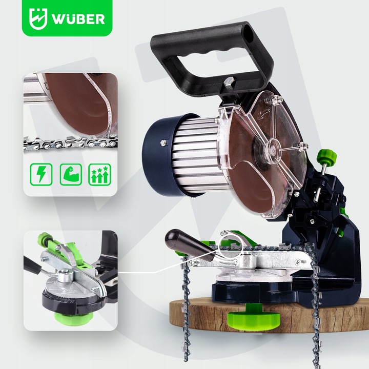 OSTRZAŁKA DO ŁAŃCUCHÓW PILAREK PIŁ DO OSTRZENIA ELEKTRYCZNA 2X TARCZA