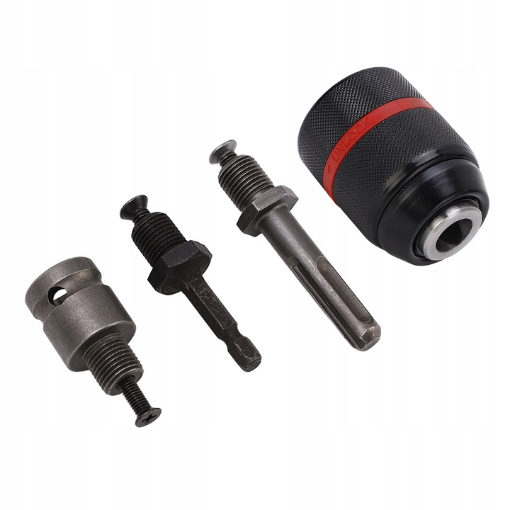 UCHWYT WIERTARSKI BEZKLUCZOWY SAMOZACISKOWY 1/2 + ADAPTER x3