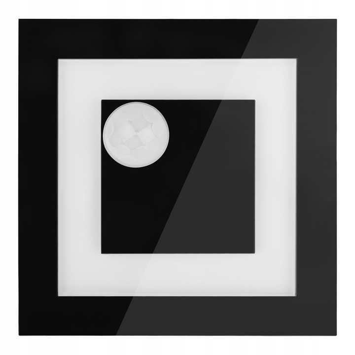 Lampka schodowa OPRAWA LED 230V oświetlenie schodowe 2W CZARNA ZIMNA 6000k