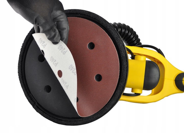 Szlifierka do Gipsu Gładzi Tynku Ścian Sufitów Bezpyłowa Żyrafa LED