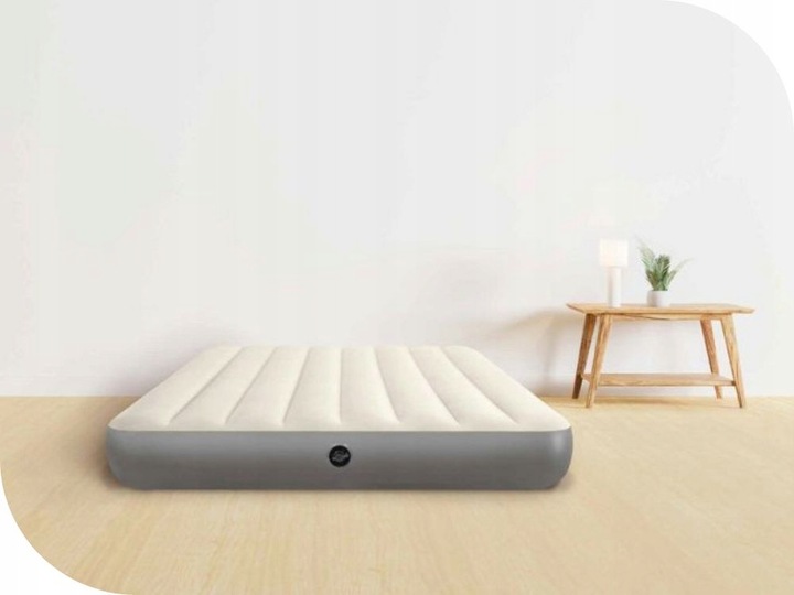 Materac Dmuchany Dwuosobowy Welurowy Łóżko Intex z Pompką MODEL 2024