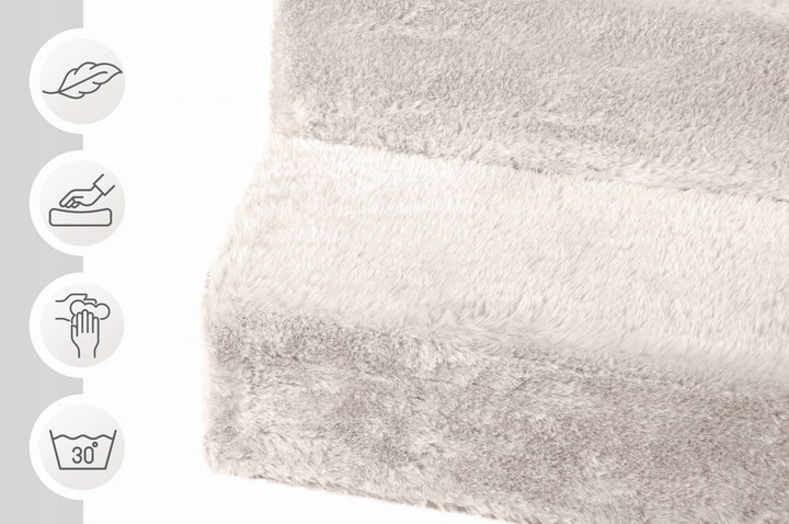 Schodki dla psa 3-stopnie tapicerowane jasnoszare podest dla psa do kanapy