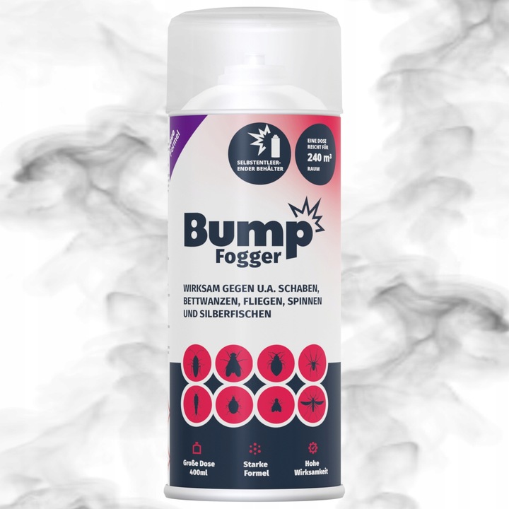 BUMP FOGGER Bomba dymna na pluskwy mole pchły karaluchy rybiki owady