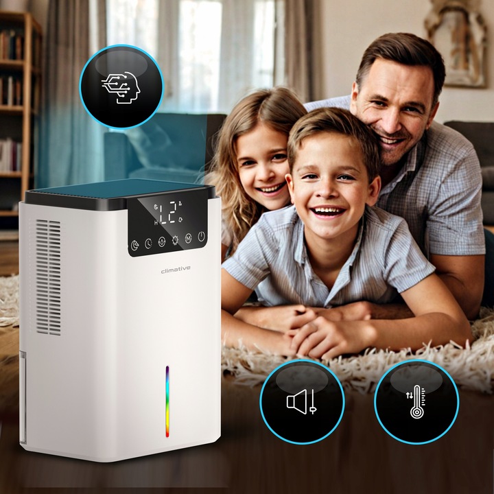 Cichy osuszacz powietrza domowy LUXE 2000ML UV pochłaniacz wilgoci XXL