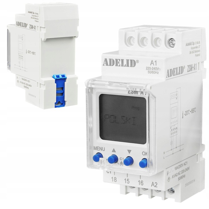 ZEGAR CZASOWY ASTRONOMICZNY PROGRAMATOR NA SZYNĘ