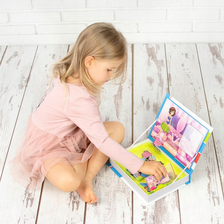 Układanka magnetyczna Modna Dama ubieranka 72w1