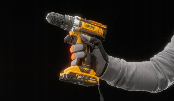 UDAROWA Wiertarka Wkrętarka AKUMULATOROWA WALIZKA 2xAKU 20V BITY