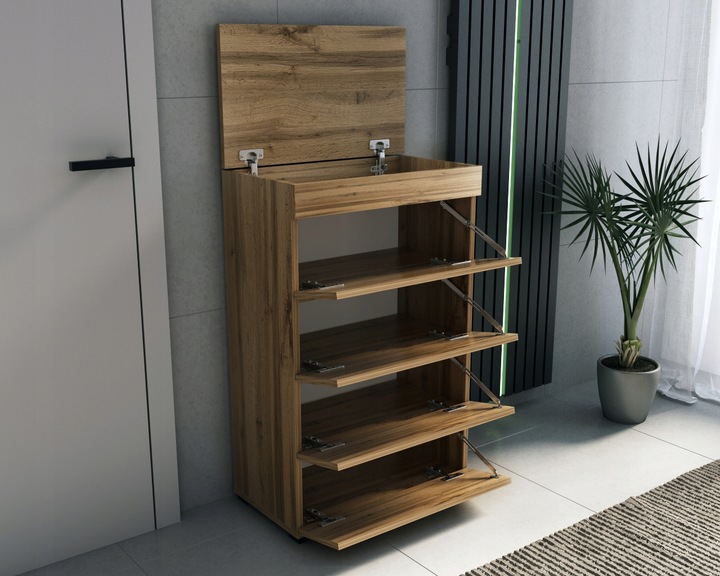 KOMODA Szafka na buty półka 60 dąb wotan 60cm mat