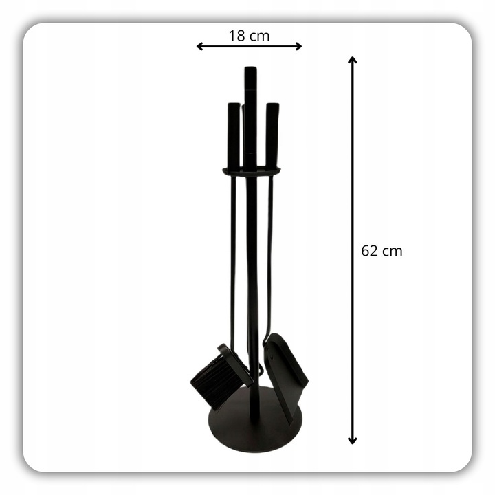 ZESTAW KOMINKOWY HELSINKI 4W1 NARZĘDZIA AKCESORIA DO KOMINKA