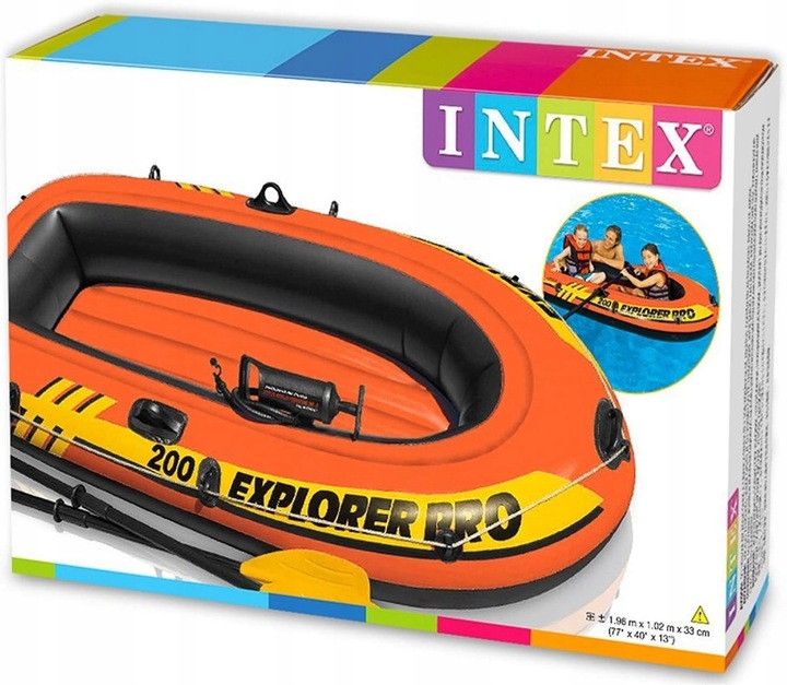 Ponton Intex Explorer 300 3os. Pompka + Wiosła 58358 MODEL 2024