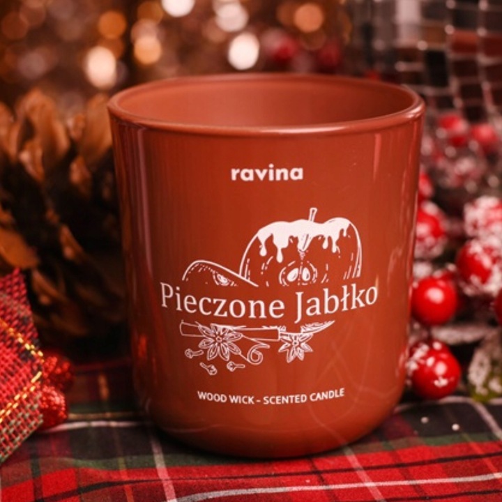 RAVINA świeca Pieczone Jabłko świąteczny zapach świąt korzennych jabłek