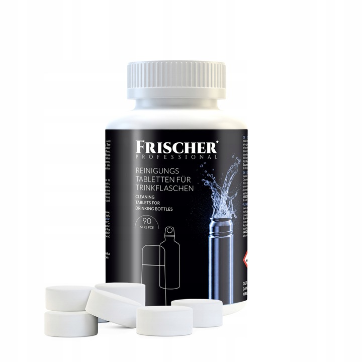 TABLETKI DO CZYSZCZENIA PIELĘGNACJI BUTELEK 90SZT FRISCHER