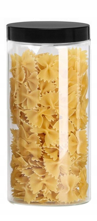 12x Słoik Plastikowy PET Pojemniki 1,5l Makaron Żywność Pojemnik 1500ml