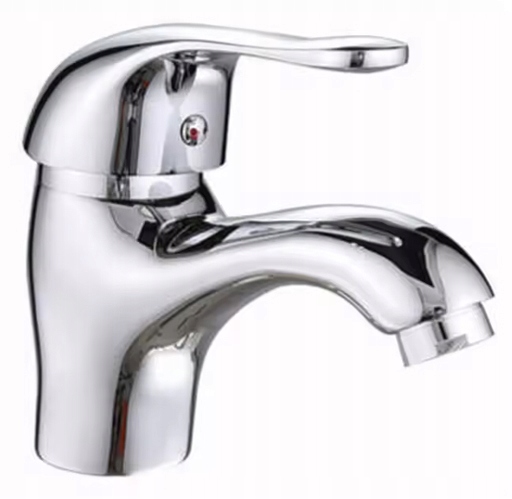 BATERIA ŁAZIENKOWA UMYWALKOWA KRAN DO UMYWALKI STOJĄCA CHROM STAŁA WYLEWKA