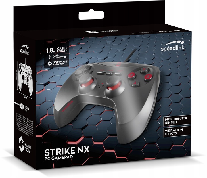 GAMEPAD PAD Speedlink STRIKE NX PC / PS3 Wibracje