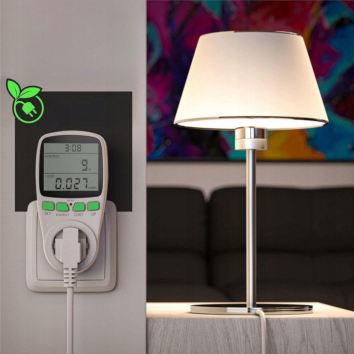 PRECYZYJNY MIERNIK LICZNIK ZUŻYCIA ENERGII POBORU PRĄDU WATOMIERZ