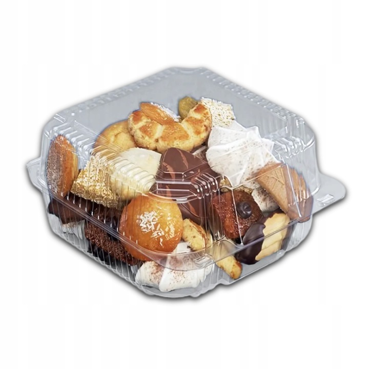 Pojemnik na Ciasto Opakowanie Plastikowy Przezroczysty Na Tort Ciastka