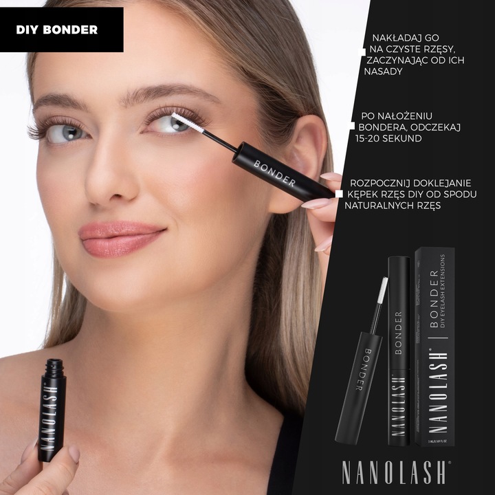 Transparentny bonder do rzęs do samodzielnej aplikacji Nanolash 5ml