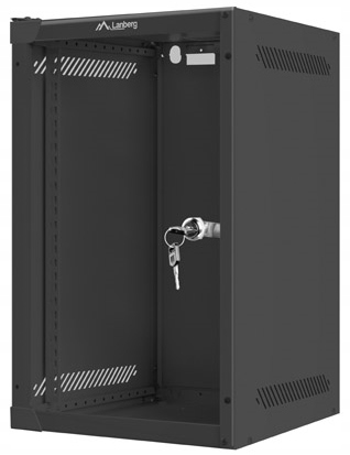 9U Szafa RACK wisząca 10" czarna Lanberg