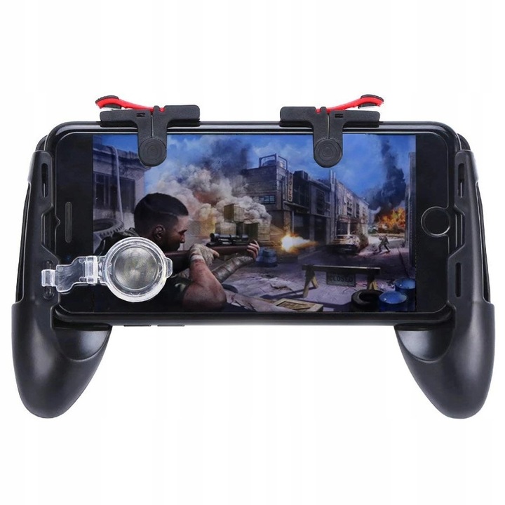 GAMEPAD KONTROLER UCHWYT DO TELEFONU ANDROID IOS TRIGGER FORTNITE PUBG PAD