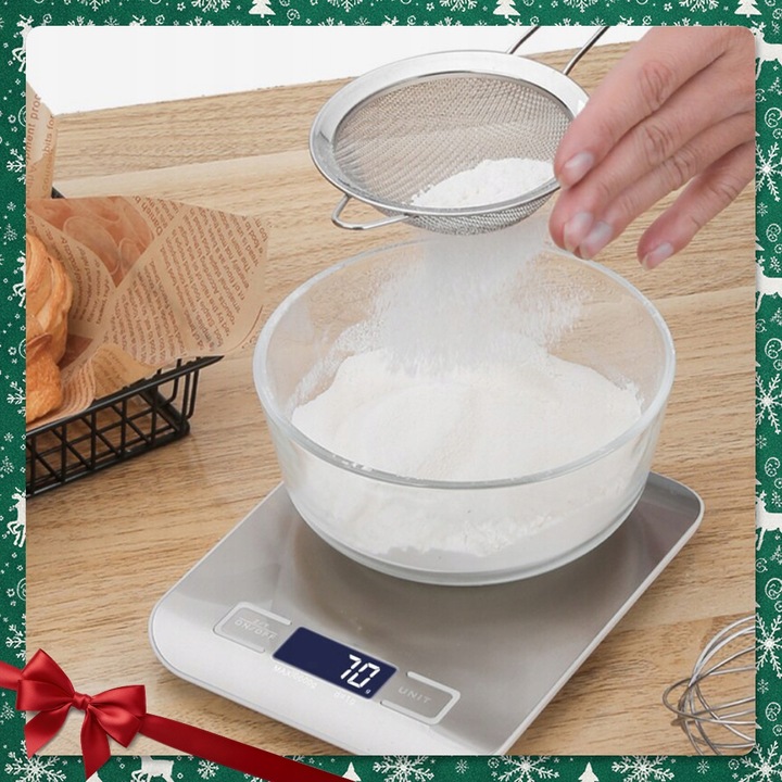 PRECYZYJNA WAGA KUCHENNA 10kg I 1g DOMOWA ELEKTRONICZNA TARA LCD