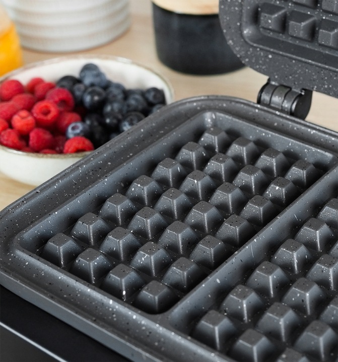 GOFROWNICA 2 DUŻE CHRUPIĄCE GOFRY MOCNA SMART MARMURKOWA POWŁOKA