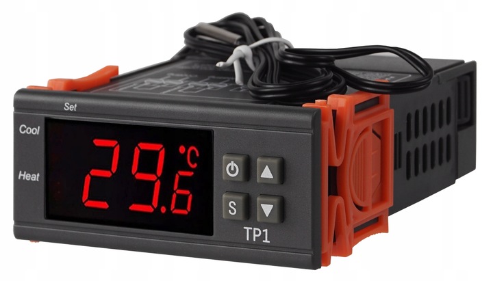 TERMOSTAT REGULATOR TEMPERATURY STEROWNIK ELEKTRONICZNY Z SONDĄ TP1