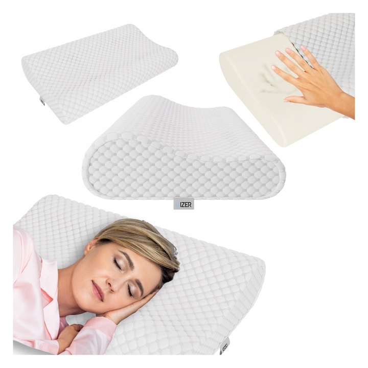 Poduszka Ortopedyczna profilowana VISCO Memory do spania na boku