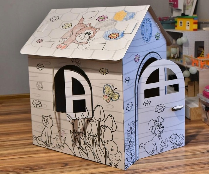 DOMEK KOLOROWANKA DO MALOWANIA KOLOROWANIA XXL