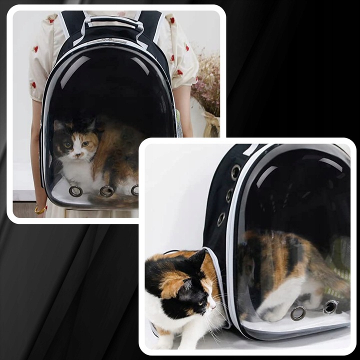 PLECAK DLA KOTA PSA TRANSPORTER PRZEZROCZYSTY WENTYLOWANY NA PSA NA KOTA