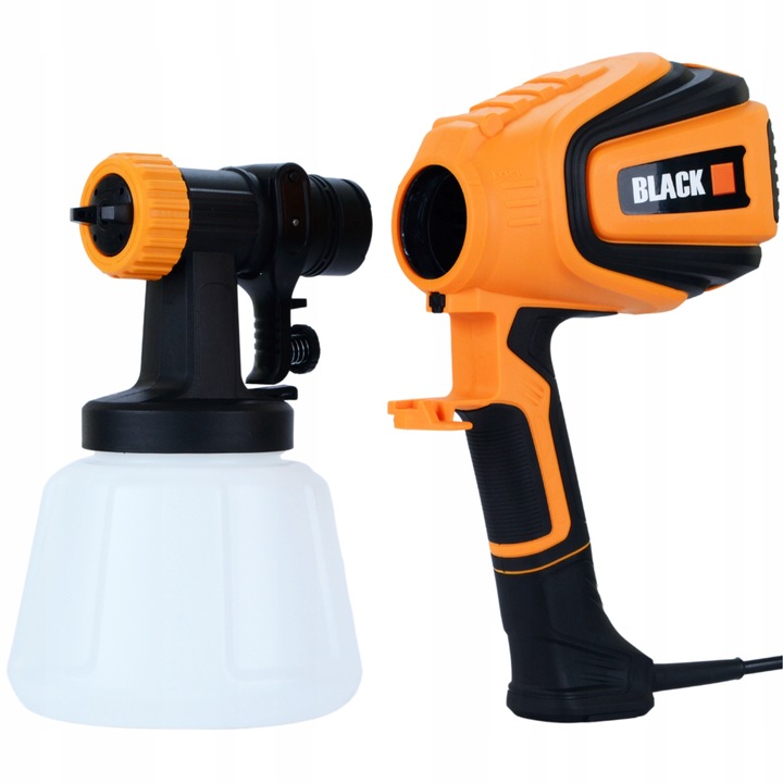 PISTOLET AGREGAT MALARSKI DO MALOWANIA ŚCIAN 700W 4 DYSZ 1200 ML DUŻY