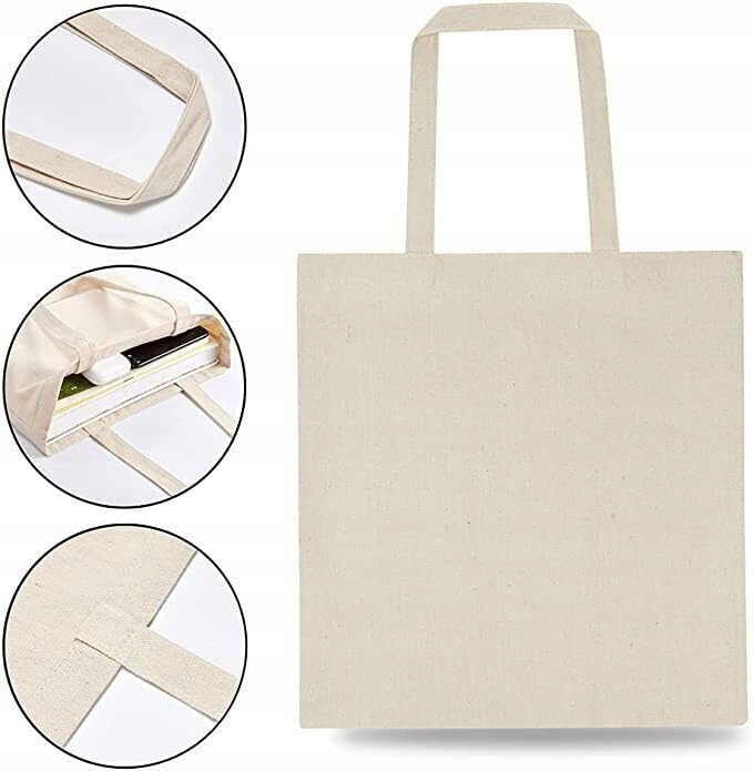 25sztuk Torba Bawełniana | na zakupy |do dekorowania|eko-Torba