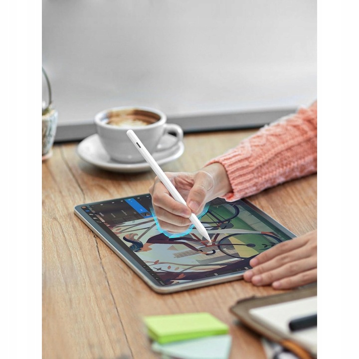 Rysik do iPada Pro 13" 11", 12,9", 10/9/8/7/6, Mini, Air (2018-2024), biały