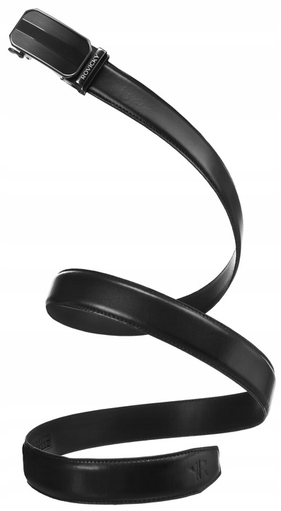 Pasek skórzany męski ROVICKY do spodni klamra automatyczna na prezent