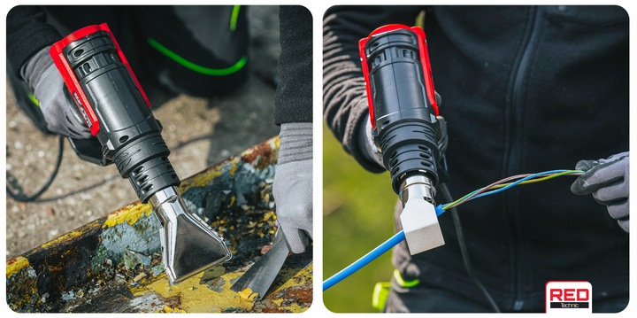 OPALARKA ELEKTRYCZNA Z REGULACJĄ 2 BIEGI LCD 50-650°C 2200W MOCNA +5