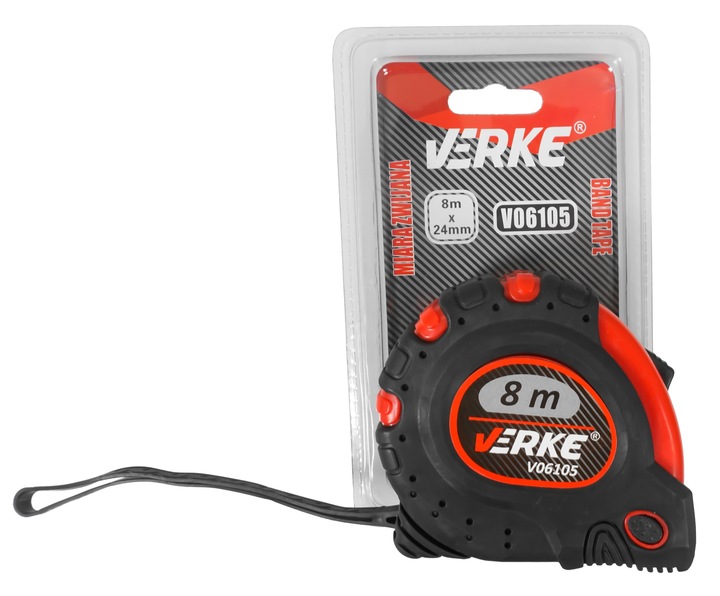 METRÓWKA RĘCZNA MIARKA METR ZWIJANY TAŚMA MIERNICZA MIARA ŻÓŁTA 8M