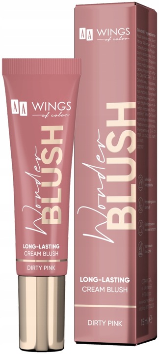 AA WINGS OF COLOR Róż w kremie 02 Dirty Pink 15 ml