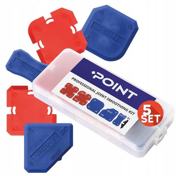 Kulki do Silikonu Fugowania Szpachelka do Trudnych Miejsc Zestaw