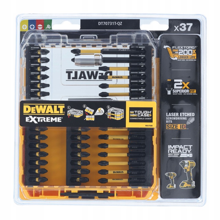 Zestaw końcówek wkrętakowych udarowych DeWALT DT70731T-QZ FLEXTORQ