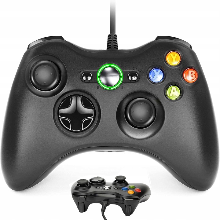 Kontroler USB Gamepad do konsoli Xbox 360/PC Win7, joystick z kablem