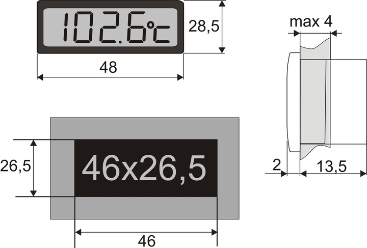 TERMOMETR elektroniczny CYFROWY Z SONDĄ -50..+150C