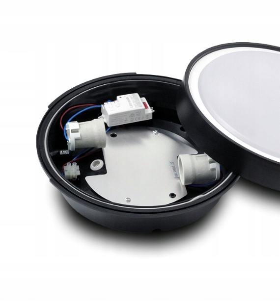 Plafon Lampa sufitowa z czujnikiem ruchu i zmierzchu 2xE27 Zewnętrzny