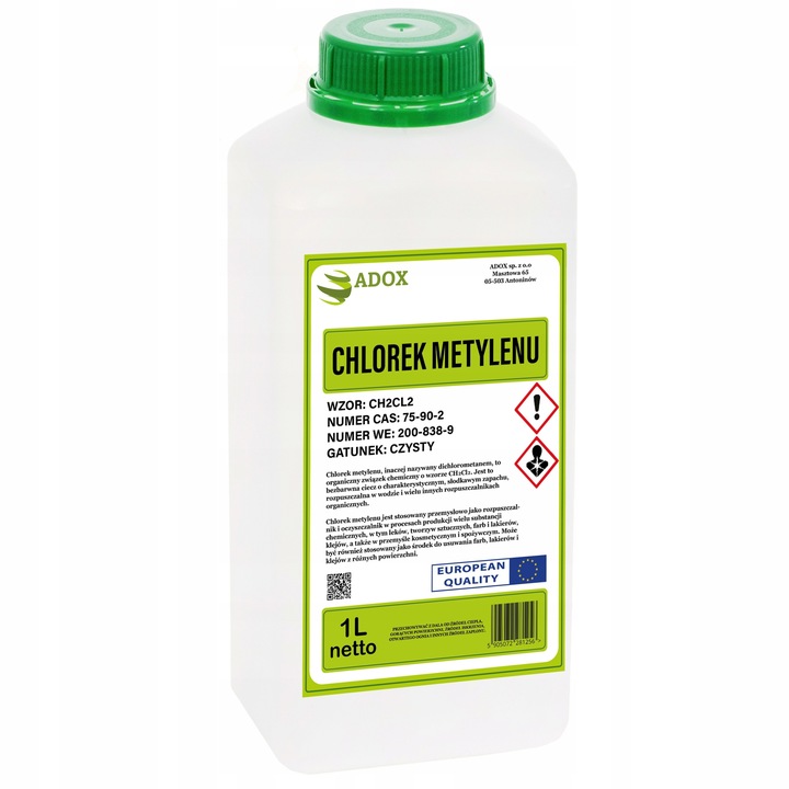 CHLOREK METYLENU - DCM - DICHLOROMETAN - 1L ADOX