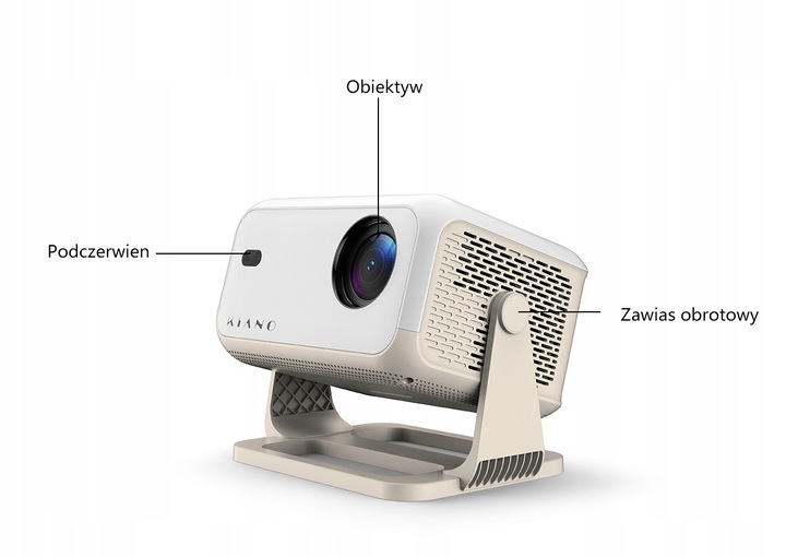 Projektor mini Rzutnik Kiano KVC01 WiFi Android 11 FULL HD 4K Autofocus LED