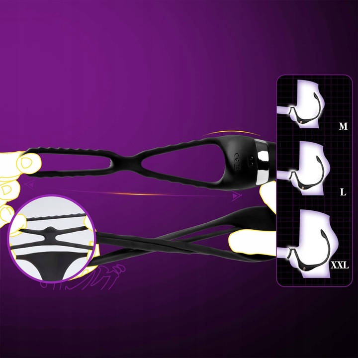 Kontrol przez APP wibrujące pierścienie na penisa