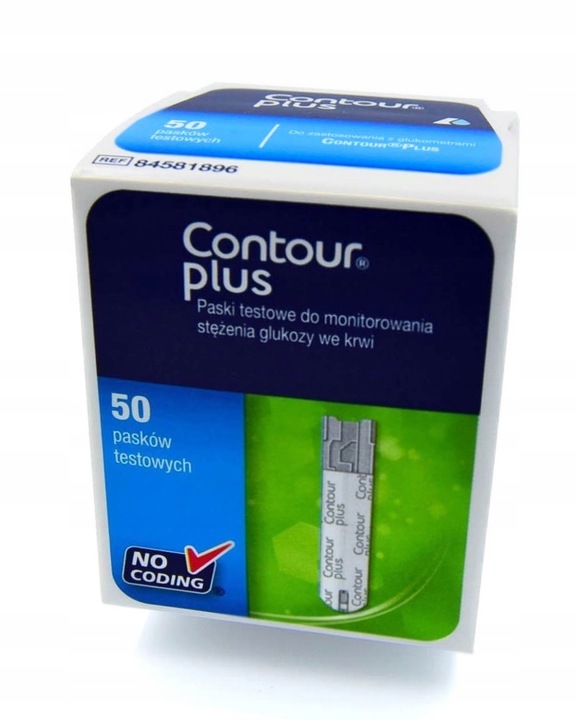 Paski do pomiaru glukozy Contour Plus 50 sztuk