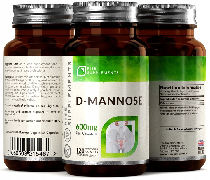 D-Mannoza (D-Mannose) 120 Kapsułek po 600mg