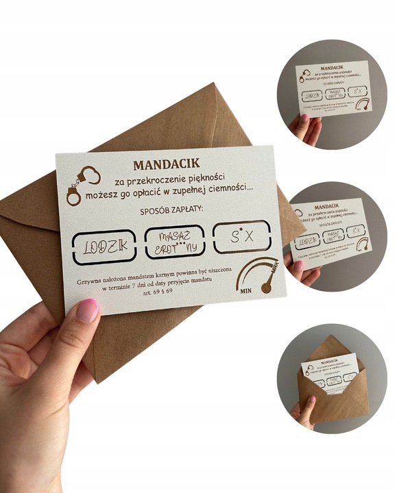 MANDACIK ZA PRZEKROCZENIE PIĘKNOŚCI zabawny prezent dla dziewczyny