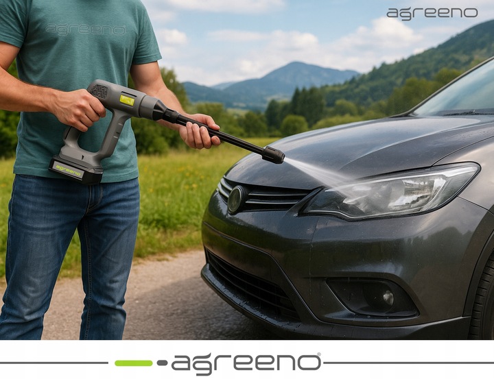 Myjka Ciśnieniowa 60B Akumulatorowa elektryczna 2x2AH MOCNA AGREENO